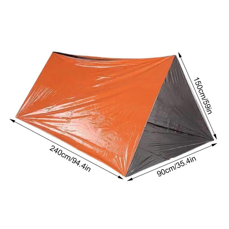 

Палатка для спасения жизни Аварийная палатка для выживания 2-местное одеяло ПЭ аварийный спальный мешок дождевик можно использовать как товары для выживания в кемпинге 240*150cm оранжевый