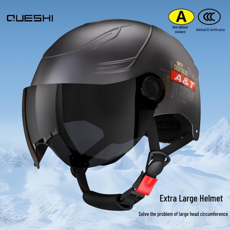 

Plus Size 3C Certified Electric Bike Helmet for Men & Women - Extra Large, Sun-Protective, Fits 70cm Head Circumference 5XL