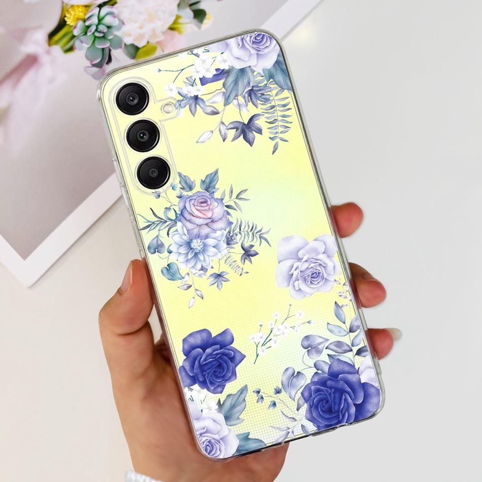 For Samsung Galaxy A25 Case Samsung A25 5G SM-A256B 2023 Elegant Printing Soft Silicone TPU Slim Phone Back Cover
