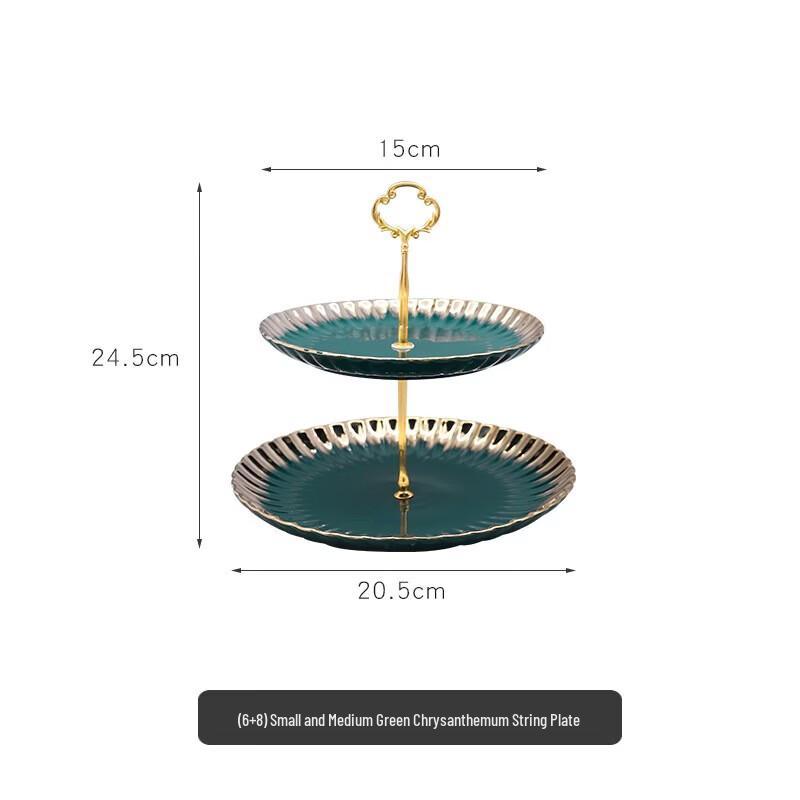 Многоярусная керамическая подставка для закусок и десертов