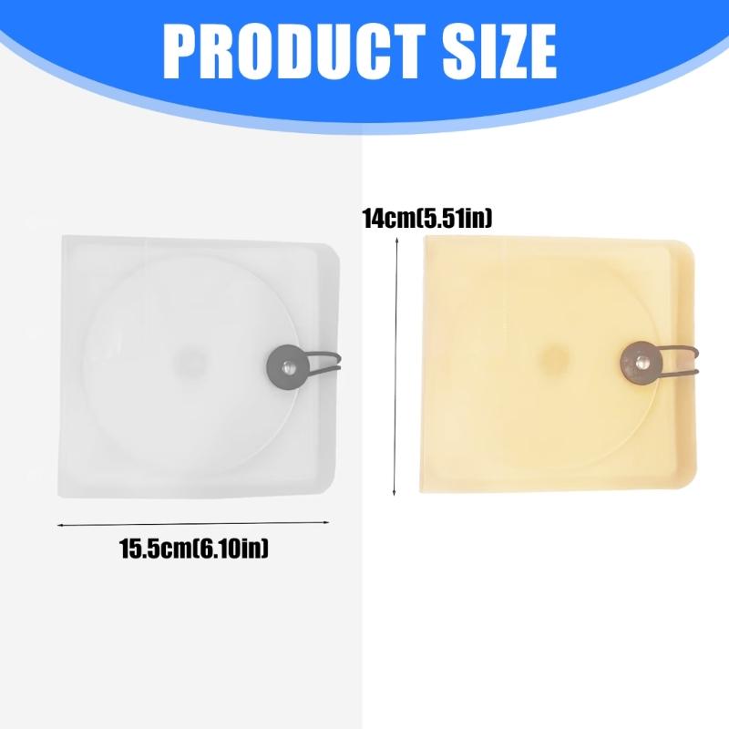 Sleekly DVDs Holder Organizers Bag for 12Discs Case With Buckle PP Construction Disc DVDs Box Case With Buckle