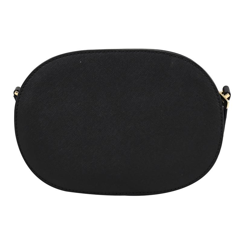 Michael Kors MK Jet Set Travel Solid Logo Round Camera Bag Unisex Shoulder Bag Black 35T1GTVC6L-BLACK