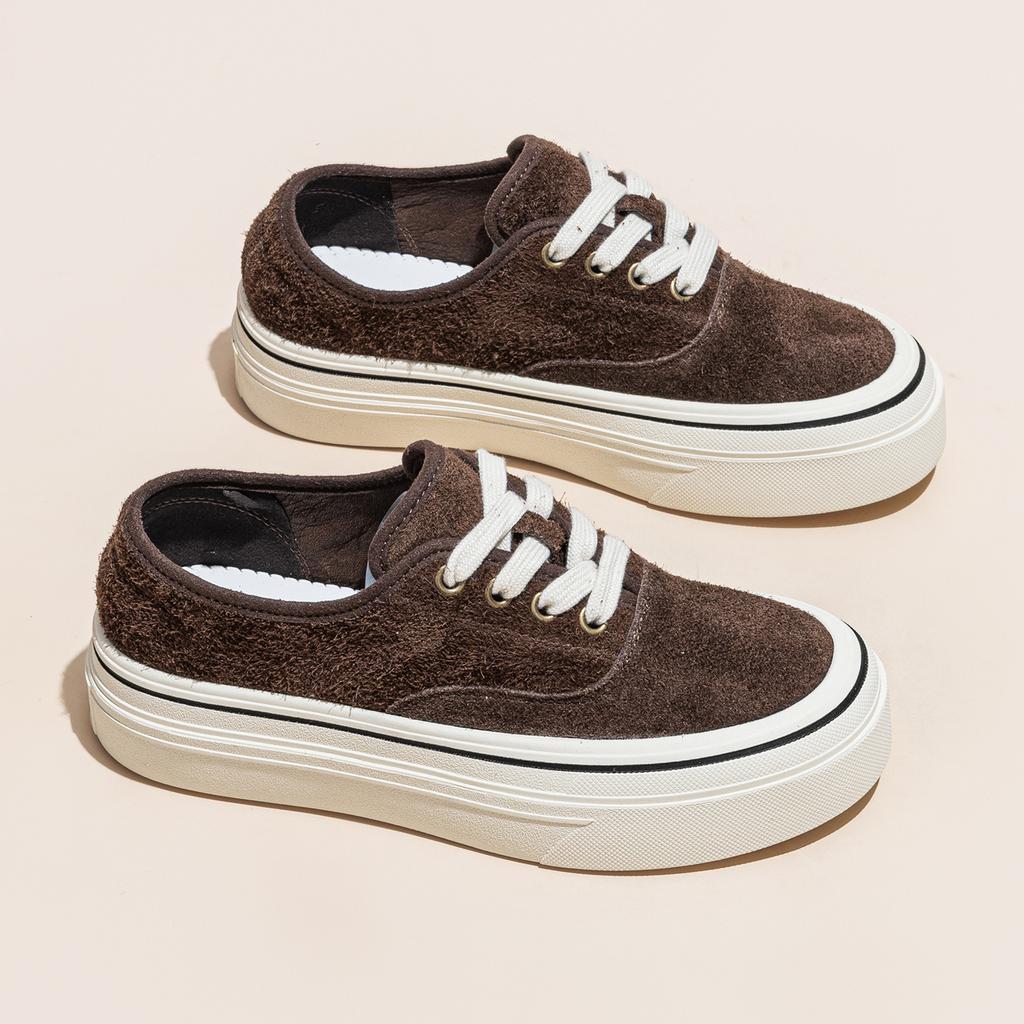 Women's Autumn New Thick-soled Heightening Board Shoes Versatile Casual Sports Single Shoes