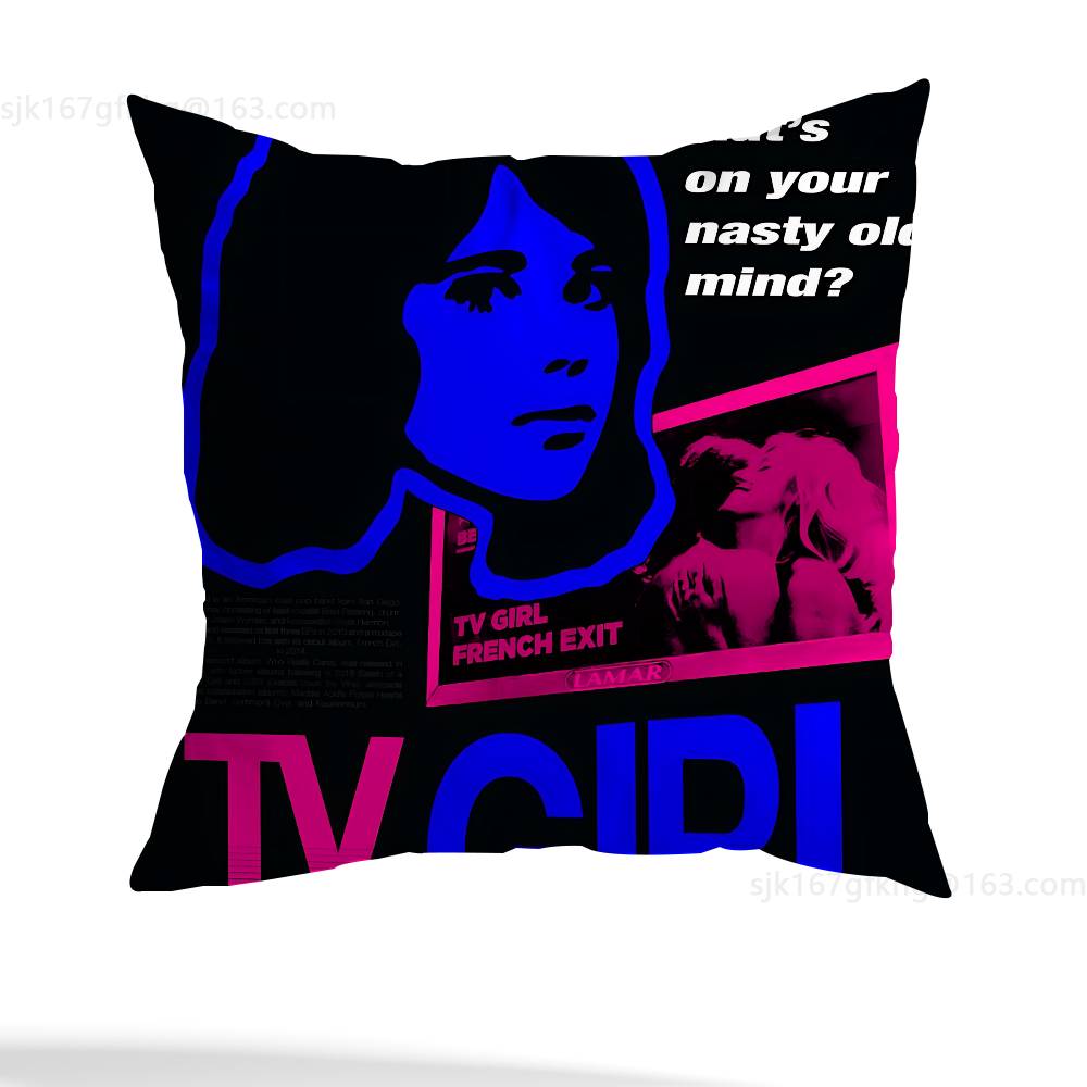 Tv Girl Who Really Pillow Case Sofa Living Room Bedroom Headboard Backrest Cushion Square Cushion Nap Time