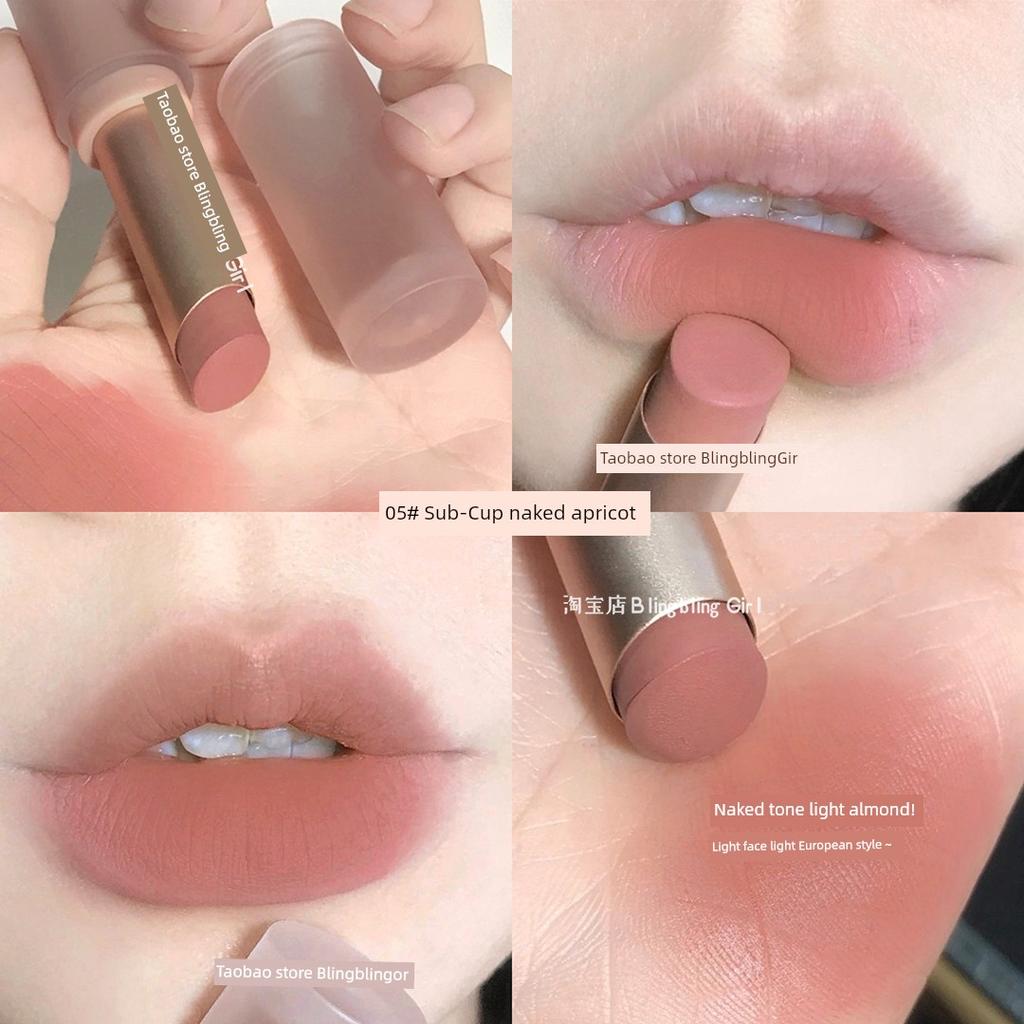 Perfect Finish Natural Look Cinnamon Milk Tea Color Matte Lipstick for Women 2025 New Matte Nude Color Series Natural