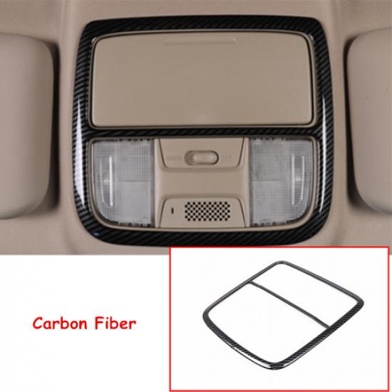 Carbon Fiber F&R Reading Light Lamp Cover Trim For Honda CR-V CRV 2017-2022