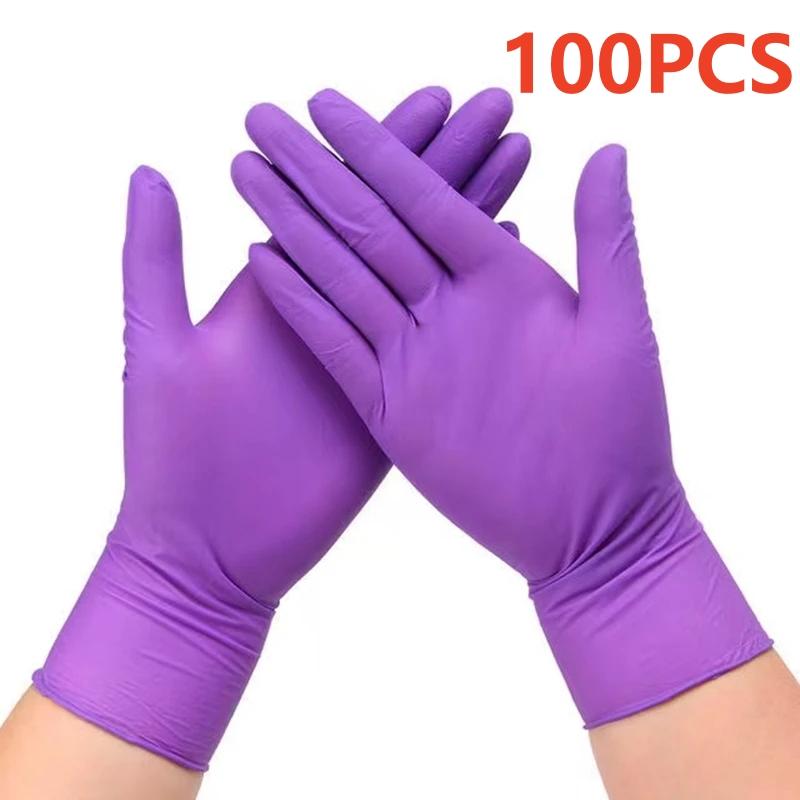 

Fuchsia Nitrile Disposable Gloves 100PCS 3-mil Powder & Latex Free Household Cleaning Gloves for Cooking Kitchen Esthetician L