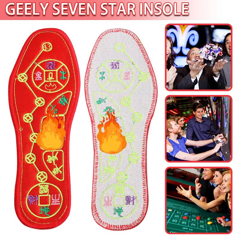 

PDTO 1 пара стельок фэн-шуй с семью монетами для мужчин и женщин унисекс