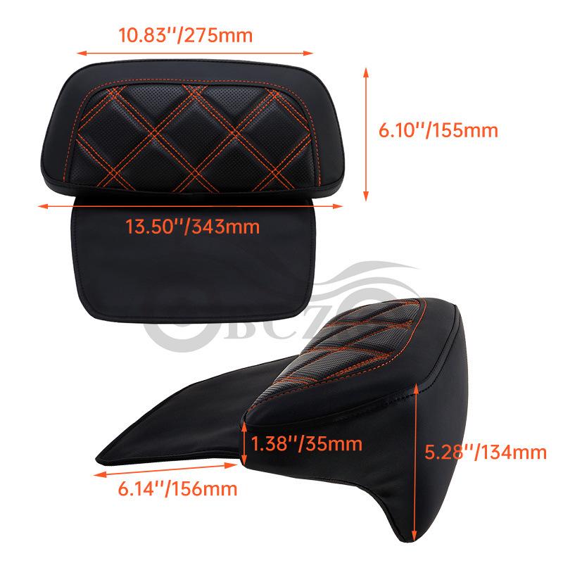 Harley Touring Glide Soft Backrest Pad for Road King & Street Glide