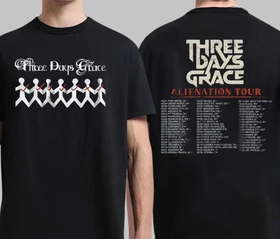 Three Days Grace Alienation Tour 2026 North America T-ST-Shirt Shirt