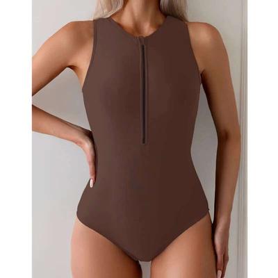 New Sexy Whtie One Piece Swimsuits Closed Women's Swimwear Sports Surfing For Swim Wear Body Bathing Suits Beachwear Pool Bather