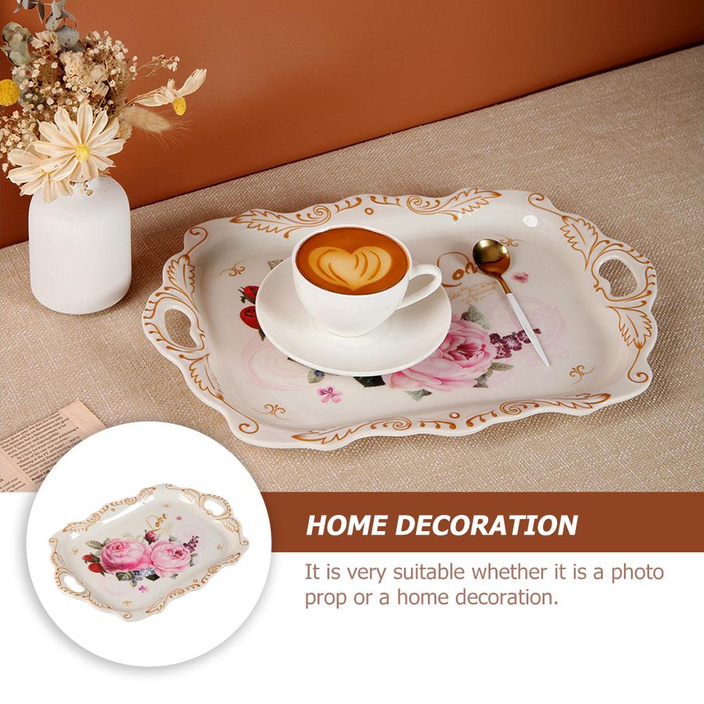 Euro Pallet Food Serving Tray Restaurant Dessert Plate Simple Melamine Decorative European Style Photography Prop Jewelry