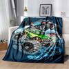 3D Monster Jam Monster Truck Cartoon Flanell Weiche Kuscheldecke Jungen Schlafzimmer Sofa Bett Warme Überwurfdecke Picknick
