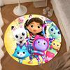 Colorful Friends Dollhouse Round Rug for Livingroom,Bedroom, Palyroom, Chair Rug, Area Rug, Circle Carpet, Large Size Fan Christmas Gift