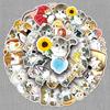 50 Hand-Drawn Cartoon Kitten Stickers: Watercolor Cute Animal Decor for Cups and Suitcases