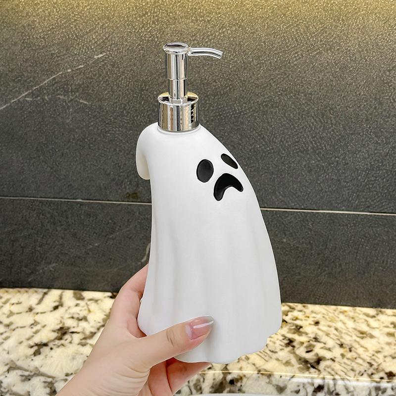 Creative Ghost Soap Bottle Press Ghost Model Hand Sanitizer Bottle Lotion Bottle Home Bathroom Decoration Ornament