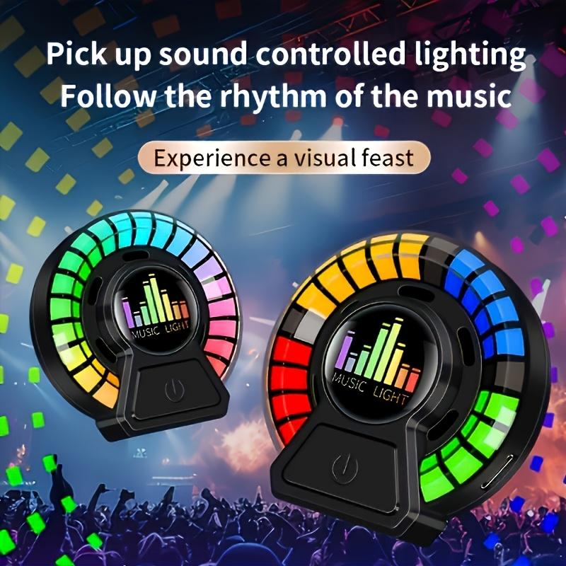 Smart Voice Control Car Aromatherapy Diffuser with Dynamic Rhythm Light Air Vent Clip-On Fragrance Dispenser