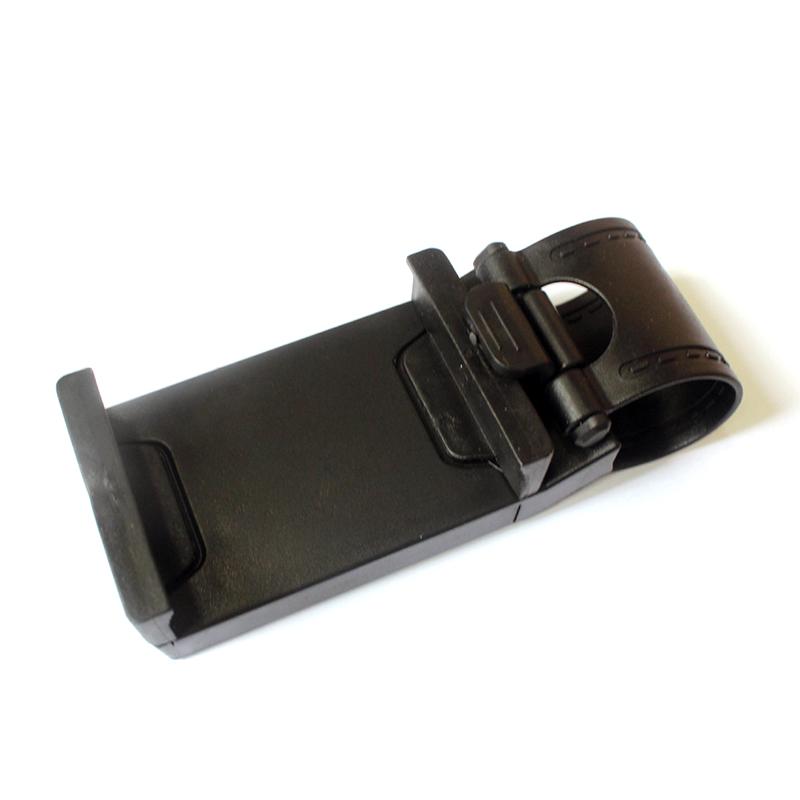 

Автомобильный держатель для мобильного телефона на руль, универсальный держатель с пряжкой для крепления на рулевом колесе, автомобильные аксессуары для навигации чёрный