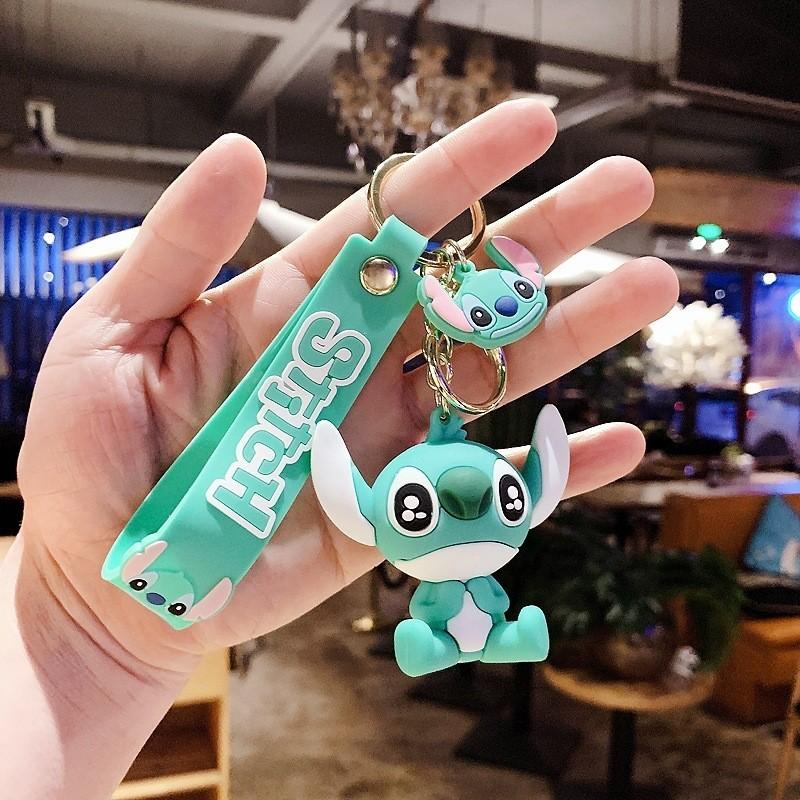 Cute Stylish Silicone Cartoon Character Car Keychain Key Ring Pendant Wholesale
