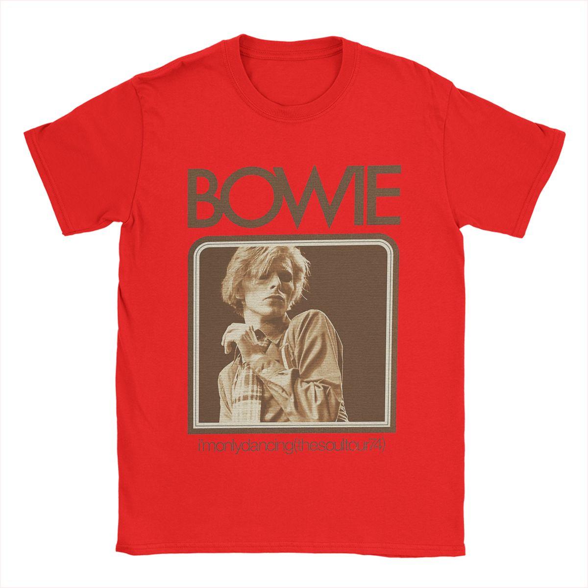 

David Bowie Singer Graphic Unisex Tshirt High Quality Cotton Short Sleeve Crewneck Tops Women Tees Commute Casual Big Size T Shirt S