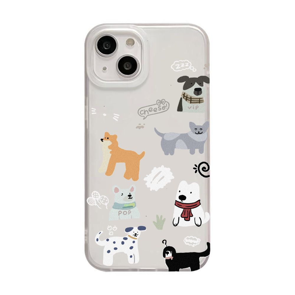 Cute Little Animals Are Suitable for iPhone17promax Apple 17 Matte Mobile Phone Case 16/15 Anti-drop 14 Large Holes