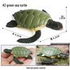 Wild Animal Model: Children's Simulation Turtle Gift Set - Tortoise Variants & Spiderweb Design.