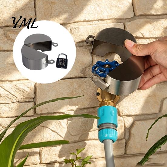 Commercial Spigot Lock Outdoor Faucet with Password Lock, Prevents Unauthorized Use, Heavy Metal Duty Water Anti-theft Garden Protective Cover