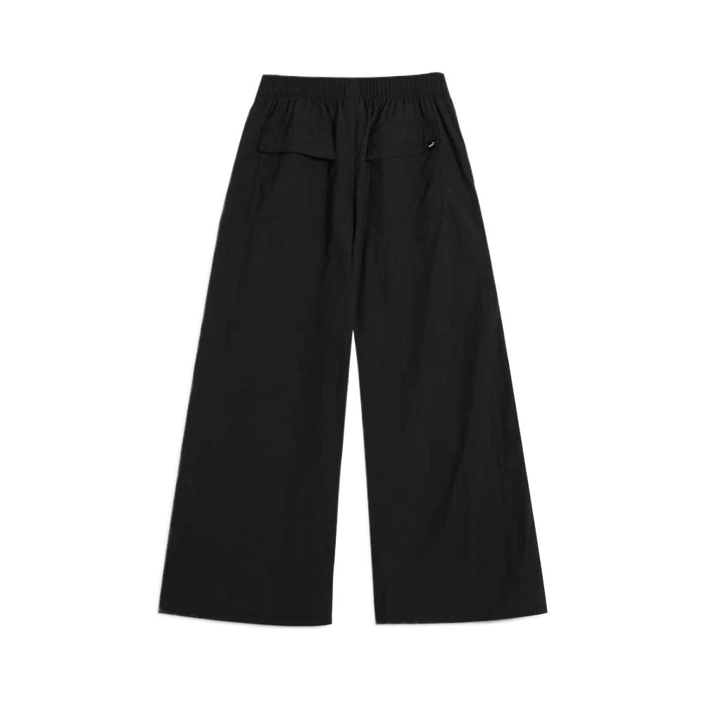 Puma Loose Fit Solid Color Wide Leg Casual Pants Women Bottoms Grass-Grey 674945-75