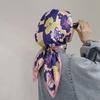 Print Silk Scarf Fashion Turban Hijab Luxury Bandana Headscarf Shawl Neckerchief Handkerchief Headband Windproof Square Female
