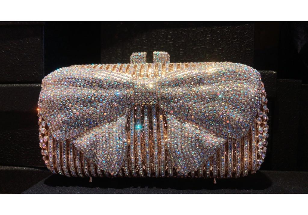 Mermaid handmade diamond-encrusted evening bag foreign trade empty metal hard box full of diamonds hand bag for women Stone Clut