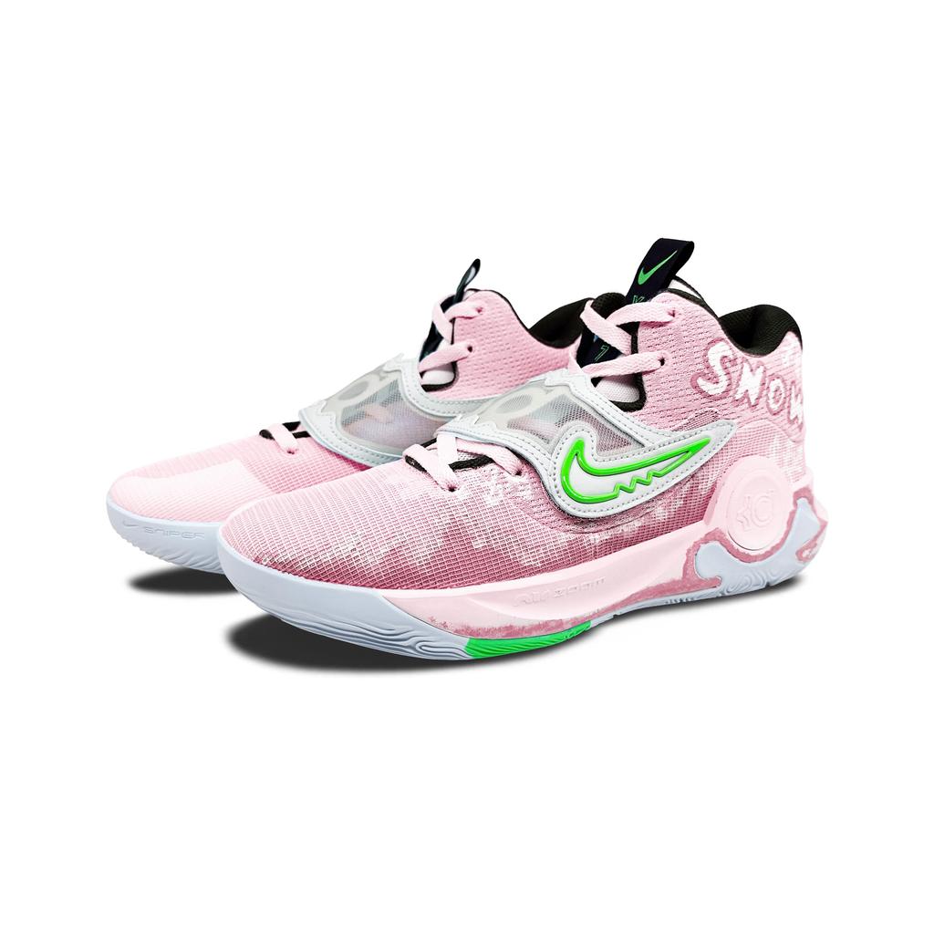 Nike KD Trey 5 X Slip Resistant Slip Resistant Mid top Basketball Shoes Men's Pink White Green DJ7554-014(Team282-)