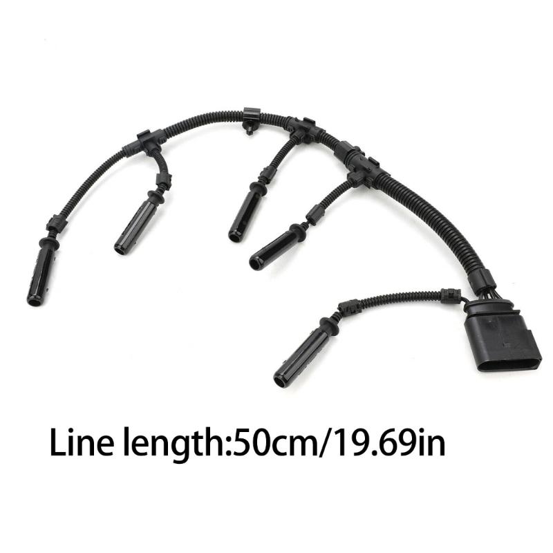 Glow Plug Bridge Wiring Harness 070971277B 299220 for 2.0 2.5 2003-2010 Glow Plug Connector Replacement
