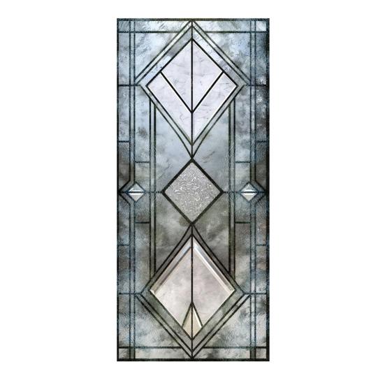 Stained Glass Window Privacy Film Vintage Decorative Frosted Static Cling Waterproof PVC Reusable UV Sun Blocking Glass Sticker Cover