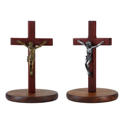 Jesus Crucifix Crosses Figurine Praying Religious Statue Gift Decor Decorative