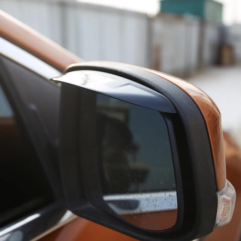 A Little Change PC Rain Eyebrows In Rearview Mirror Awnings Shelters Sticker For Ford Focus 3 4 MK3 MK4 2Pcs/Set