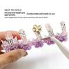 Support Magnétique Acrylique pour Pratique d'Ongles Forme Papillon Présentoir d'Ongles Support pour Embouts Outil de Présentation d'Ongles Portable