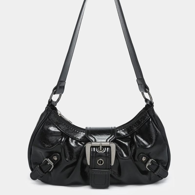 2025 Spring Hot Selling Maillard Style Retro Style Small Bag Spicy Girl Y2K Wasteland Style Vintage Leather Shoulder Armpit Bag
