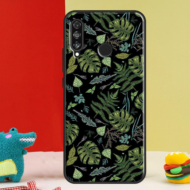 Tropical Monstera Leaves For Huawei Nova 12i 12s 11i 5T 9 10 SE Y91 Y90 Y60 Y70 Y72 Y61 P60 Pro P20 P40 P30 Lite Case