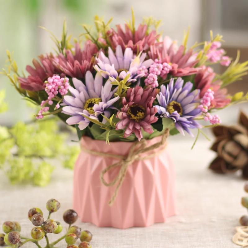 Indoor Artificial Flower Bouquet Decor for Office or Living Room
