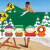 South Park Print Beach Towel, Large Soft Quick Dry Towel for Beach Camping Swimming