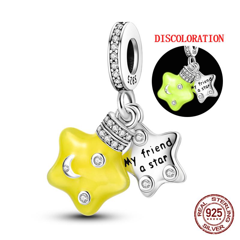Luminous Copperstars And Moon Charms Fitoriginal Bracelets Diy Jewelry Making For Women Gift