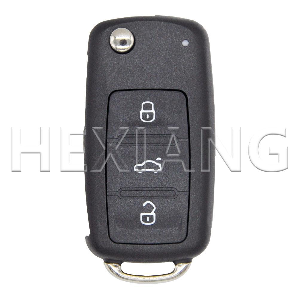 AAAJH1 HE 2/3/4 Button Car Key Shell For VW Volkswagen Golf Polo Passat Beetle Tiguan Jetta Caddy Eos Bora Toledo Sagitar Skoda Seat