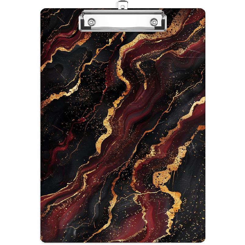 Leaves and Rainbow Plastic Clipboards,Cute Fashion Clipboard Decorative 8.5" x 12.5"Standard A4 Size Clipboards,Acrylic Clipboard for Teacher,Social