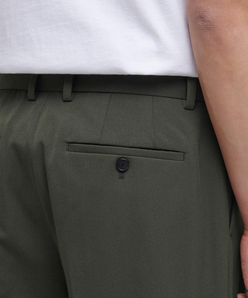 MUSINSA STANDARD Wide Hidden Banding Crop Slacks [Dusty Khaki]