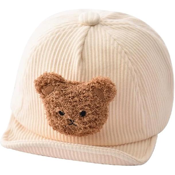 Suxgumoe Baby Winter Hat, Autum Winter Toddler Bear Cartoon Baseball Caps for Boys Girls 1-3T
