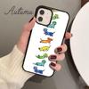 Cartoon Dachshund Sausage Dog Phone Case for iPhone 11 12 13 14 Pro Max Mini X XR XS SE 2020 6 7 8 Plus Galaxy S21 S22 Shell