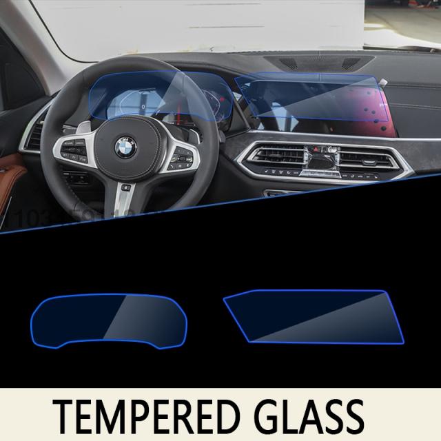 Tempered Glass  Screen Protector For BMW X5 MK4 G05 ~ Car Navigation Dashboard Anti-scratch Accessories