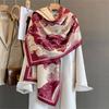 New Print Autumn Winter Scarf for Women Pashmina Shawls Wraps Warm Cashmere Blanket Thick Stoles Lady Outdoor Bufanda