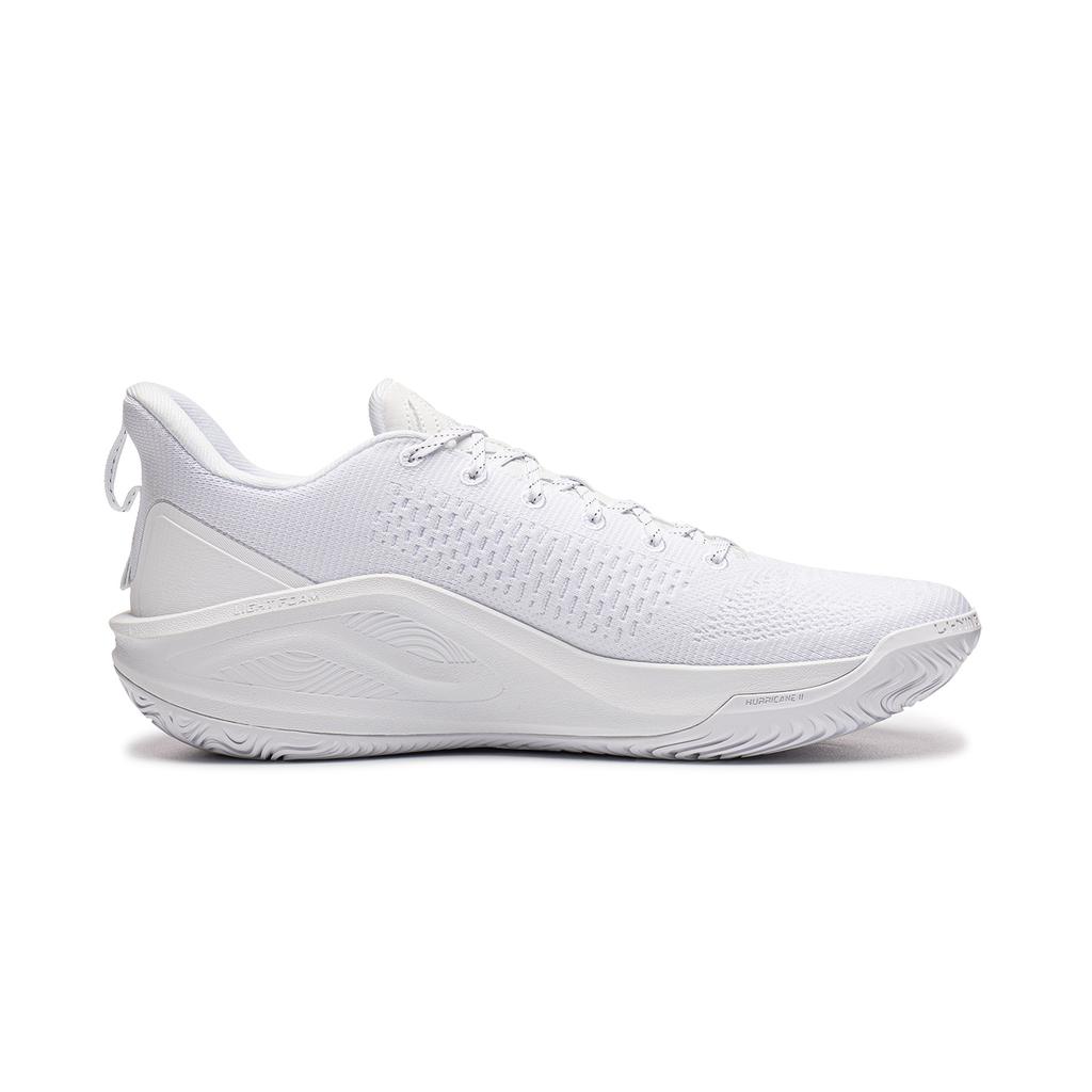 Men's Sneakers Li-Ning Hurricane 2 ELITE Basketball Shoes Men's Low-top Standard White