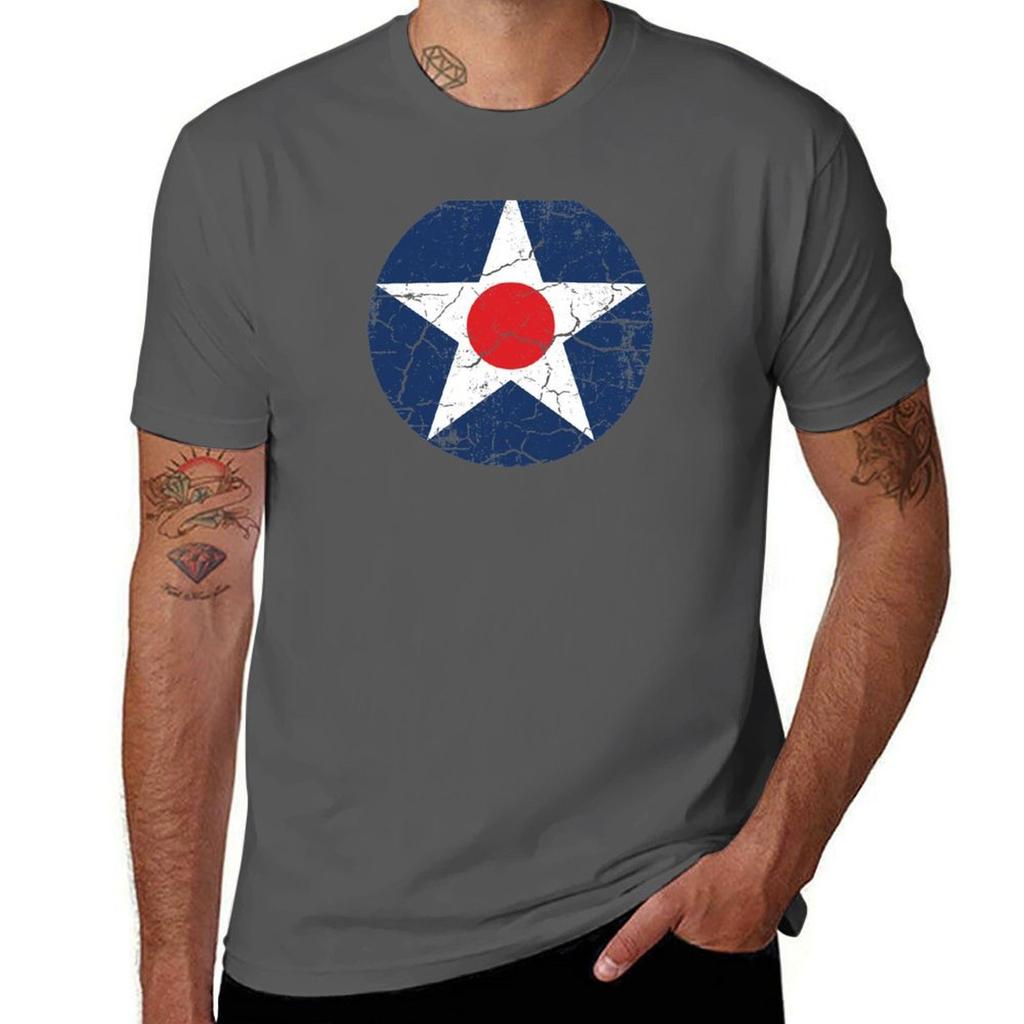 Luftwaffe Rundkokarde USAAC USAF Vintage T-Shirt Arbeitskleidung Kurzarm T-Shirt